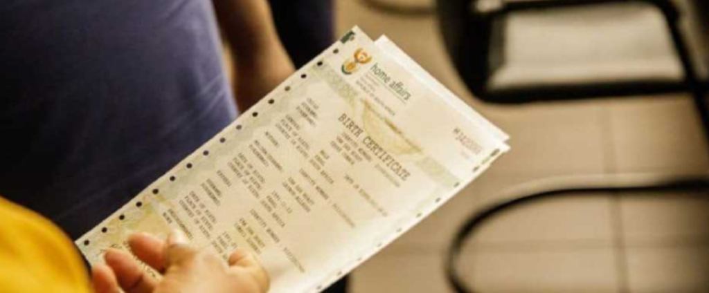 Birth Certificate Application South Africa